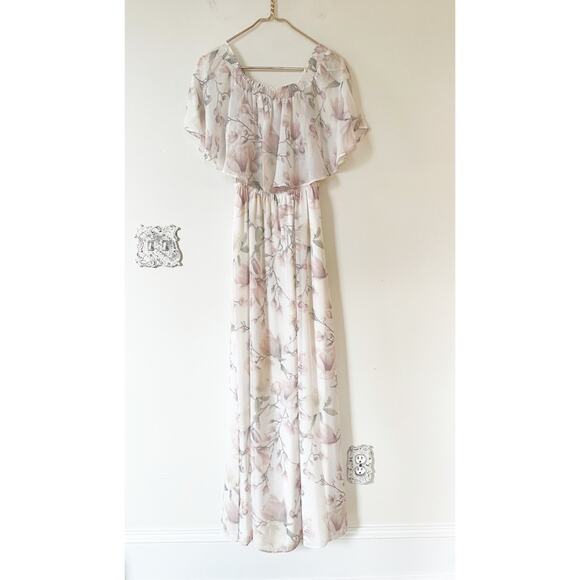 Show Me Your MuMu Hacienda Maxi Dress Forever Vine Dusty Rose L - Picture 5 of 11